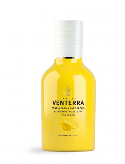 Dressing made with organic extra virgin olive oil with lemon