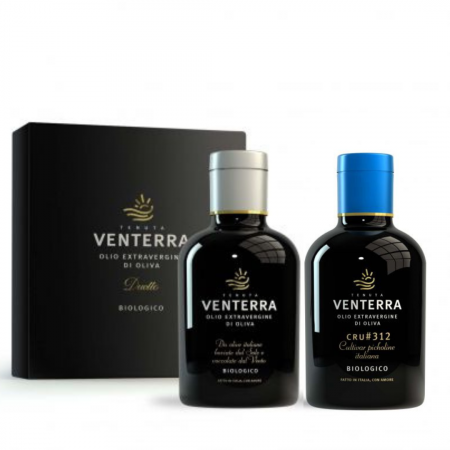 Organic extra virgin olive oil flavoured with Black Truffle