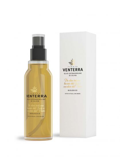 Multivarietal organic extra virgin olive oil spray